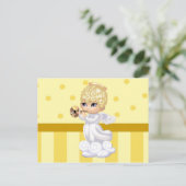 Carte postale Angel de cheveux bouclés (Debout devant)