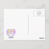 Carte postale Angel de cheveux bouclés (Dos)