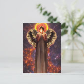 Carte Postale Angel De L'Amour Et Lumière Art Original (Debout devant)
