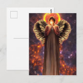 Carte Postale Angel De L'Amour Et Lumière Art Original (Devant / Derrière)