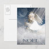 Carte postale Angel de neige - NOEL (Devant / Derrière)