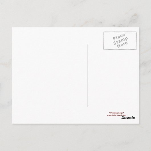 Carte postale Angel de plaie (Dos)