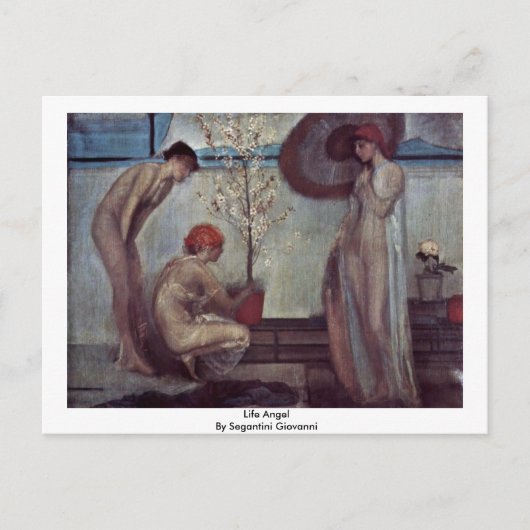 Carte Postale Angel De Vie Par Segantini Giovanni (Devant)