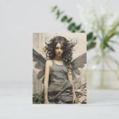 Carte Postale Angel en gris (Debout devant)