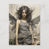 Carte Postale Angel en gris (Devant)