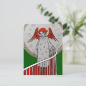Carte Postale Angel en haut des escaliers (Debout devant)