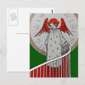 Carte Postale Angel en haut des escaliers (Devant / Derrière)