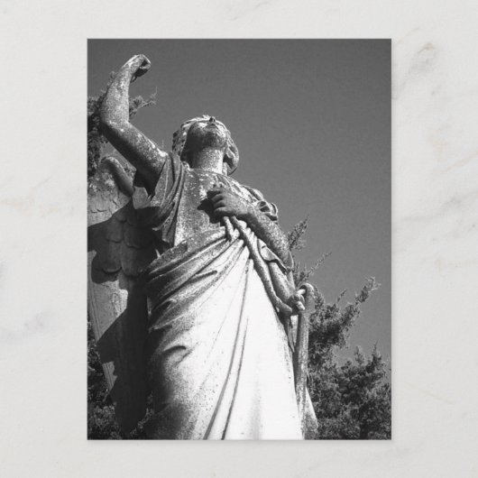 Carte Postale Angel en noir et blanc (Devant)