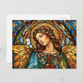 Carte Postale Angel en verre tendu avec ailes (Devant / Derrière)
