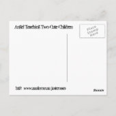 Carte Postale Angel Enseigner de mignons enfants (Dos)