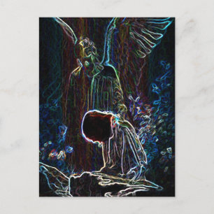Carte Postale Angel et Jésus