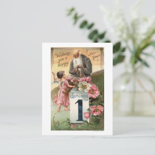 Carte Postale Angel et père Heure n° 2 (Debout devant)