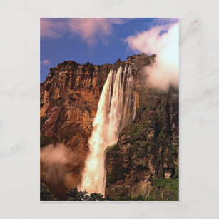 Carte Postale Angel Falls sur Auyan Tepui, Venezuela