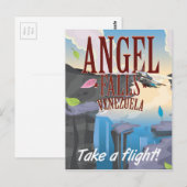 Carte Postale Angel Falls Venezuela Affiche de voyage (Devant / Derrière)