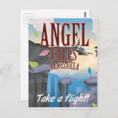 Carte Postale Angel Falls Venezuela Affiche de voyage (Devant / Derrière)