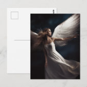 Carte Postale Angel Femme Photographie (Devant / Derrière)