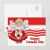 Carte postale Angel fête du Canada (Devant / Derrière)