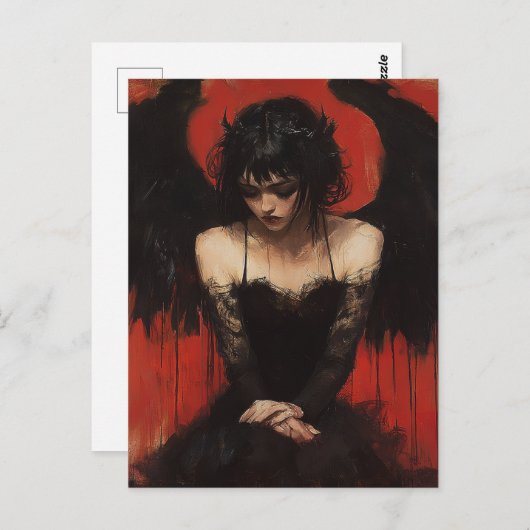 Carte Postale Angel foncé (Devant / Derrière)
