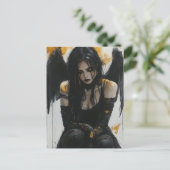 Carte Postale Angel foncé (Debout devant)