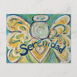 Carte postale Angel Inspirant Serenidad Word