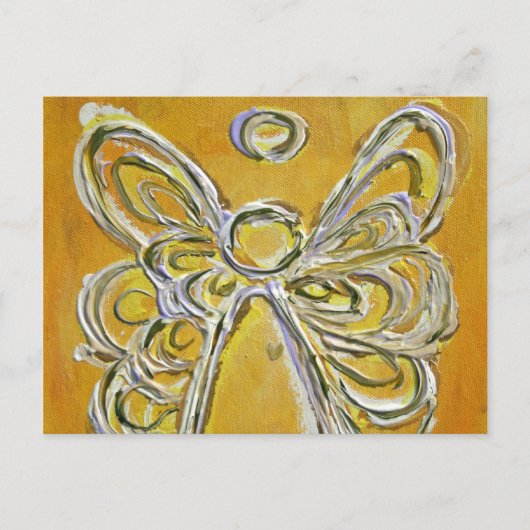 Carte postale Angel jaune (Devant)