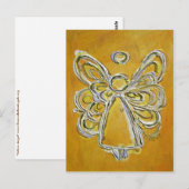 Carte postale Angel jaune (Devant / Derrière)