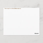 Carte postale Angel jaune (Dos)