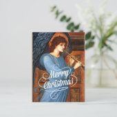 Carte Postale Angel, Joyeux Noël, peinture d'art (Debout devant)