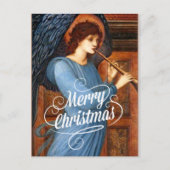 Carte Postale Angel, Joyeux Noël, peinture d'art (Devant)