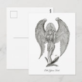 Carte Postale Angel, Noir et Blanc (Devant / Derrière)