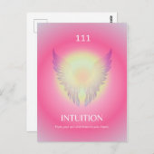 Carte Postale Angel Numéro Aura 111 Intuition (Devant / Derrière)