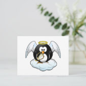 Carte Postale Angel Penguin sur un nuage (Debout devant)