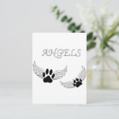 Carte Postale Angel Pet Animaux (Debout devant)