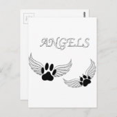 Carte Postale Angel Pet Animaux (Devant / Derrière)