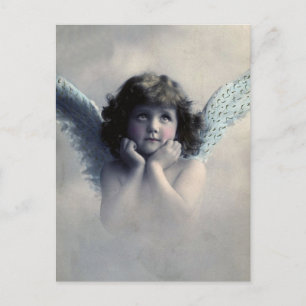 Carte Postale Angel photo victorien vintage