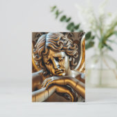 Carte Postale Angel pleurant des larmes d'or (Debout devant)