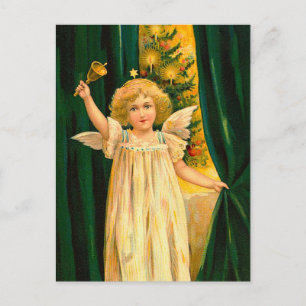 Carte Postale Angel ringing the bell for Christmas time