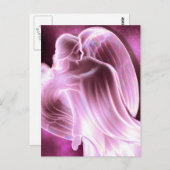 Carte postale Angel rose (Devant / Derrière)