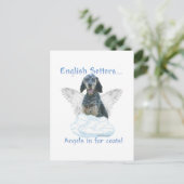 Carte Postale Angel Setter anglais (Debout devant)