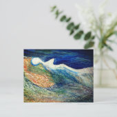 Carte postale Angel Silhouette Art Abstrait (Debout devant)