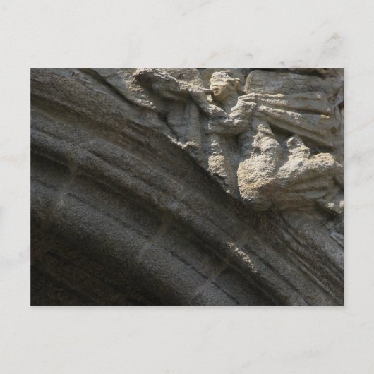 Carte Postale Angel sur la cathédrale de Saint-Jacques-de-Compos (Devant)