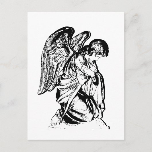 Carte Postale Angel sur n'importe quelle couleur (Devant)
