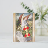 Carte Postale Angel tenant un bouclier (Debout devant)