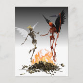 Carte Postale Angel tombé Demon Devil Halloween (Devant)