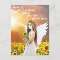 Angel Tournesol Stand Haut Citation Beau Art