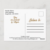 Carte Postale Angel Tournesol Stand Haut Citation Beau Art (Dos)