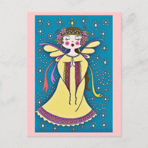 Carte Postale Angel Ukrainien Folk Art