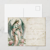 Carte postale Angel vintage (Devant / Derrière)