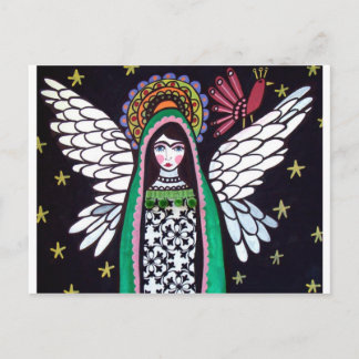 Carte Postale Angel Virgin Guadalupe Art par Heather Galler