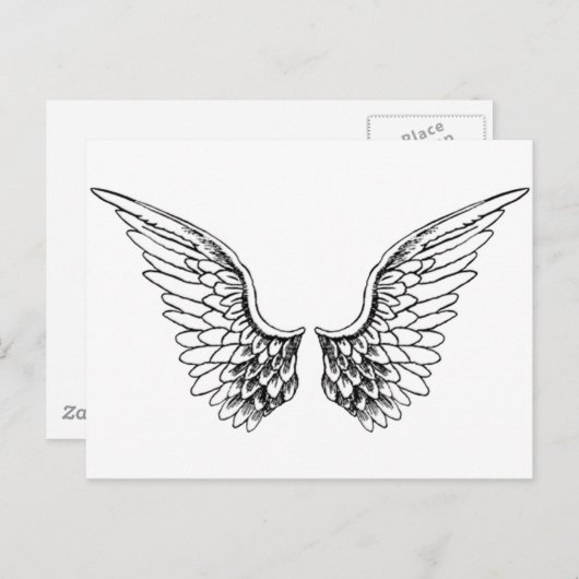 Carte Postale Angel Wings (Devant / Derrière)